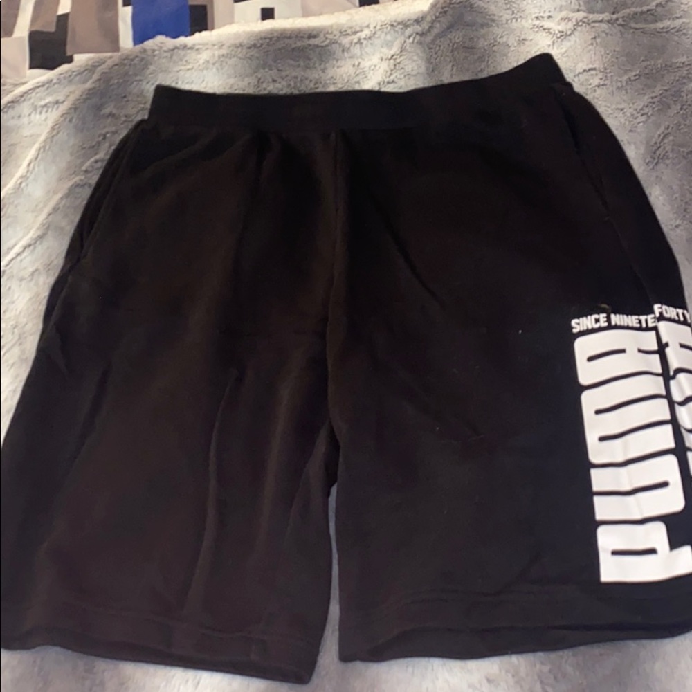 Black Puma shorts